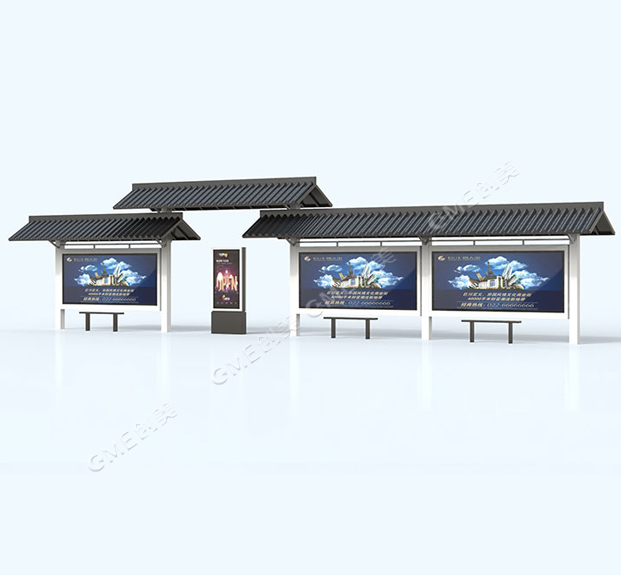 仿古候车亭 仿古候车亭